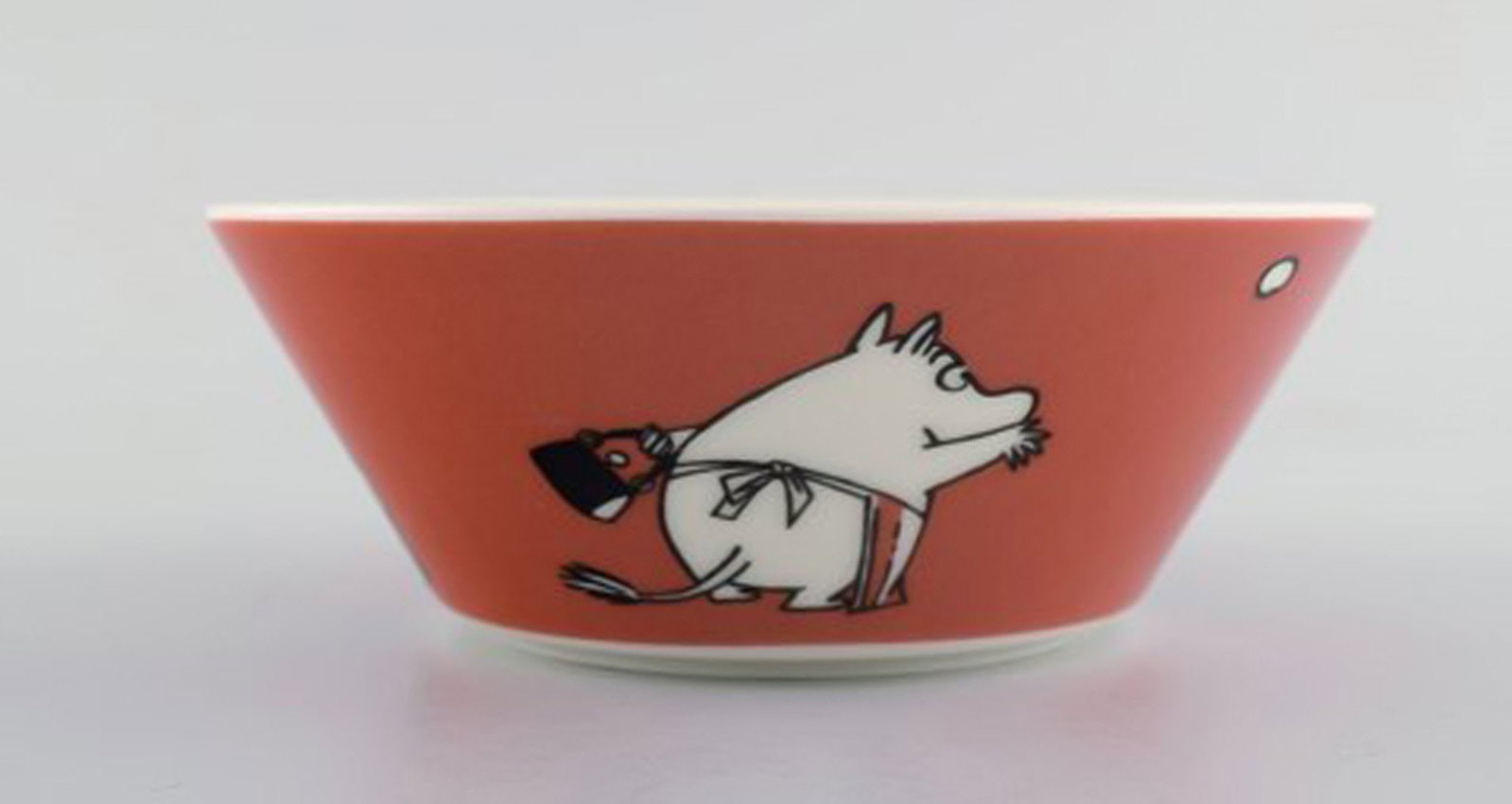 Arabia, Finland. Four porcelain bowls with motifs from "Moomin". Late 20th century. - 8