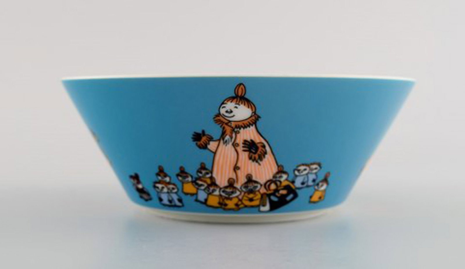 Arabia, Finland. Two porcelain bowls with motifs from "Moomin". Late 20th century. - 4