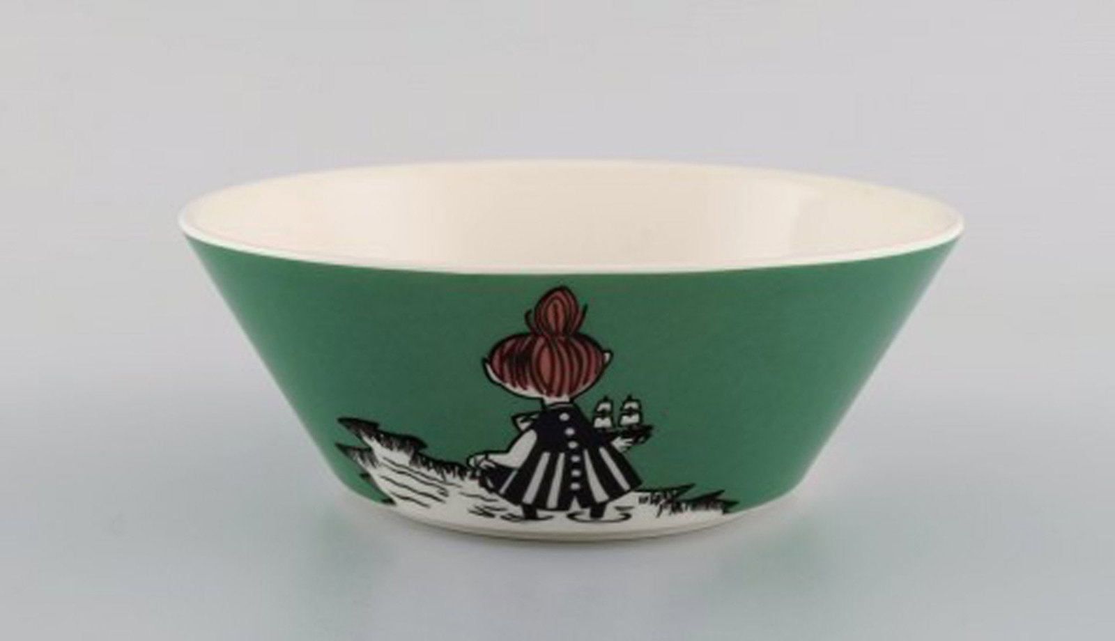 Arabia, Finland. Two porcelain bowls with motifs from "Moomin". Late 20th century. - 3