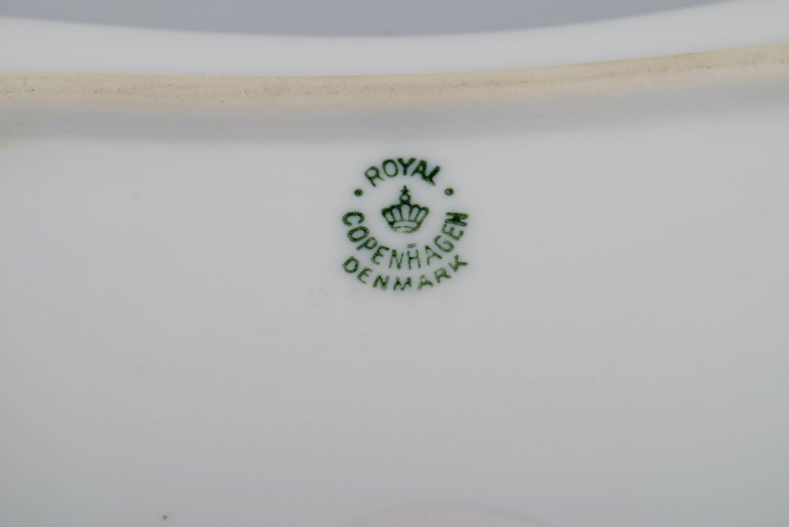 Royal Copenhagen Blue Flower Braided tray. Model number 10/8181. Dated 1945. - 6
