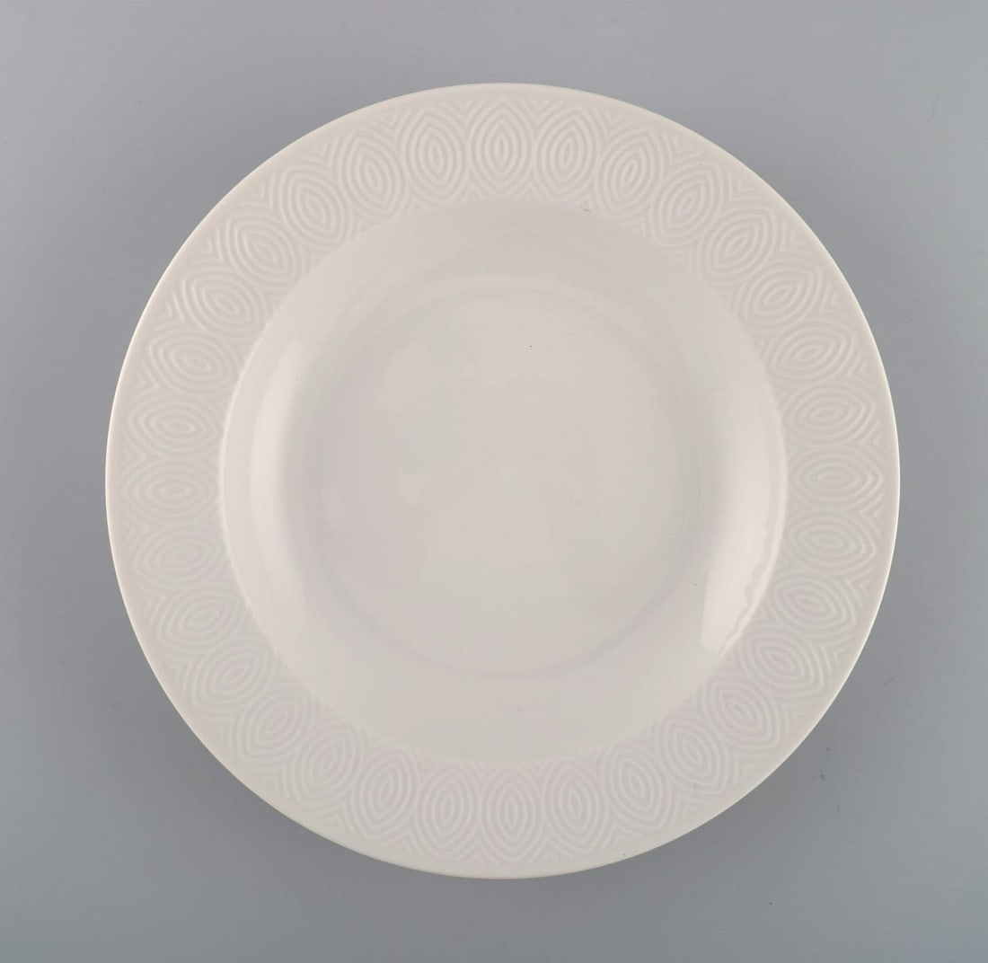 Royal Copenhagen. Salto Service, White. Deep plate. 1960s. - 2