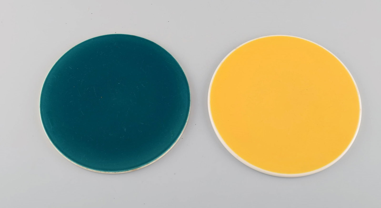 Royal Copenhagen / Aluminia Confetti. Three salt / pepper shakers and three butter boards in glazed - 3
