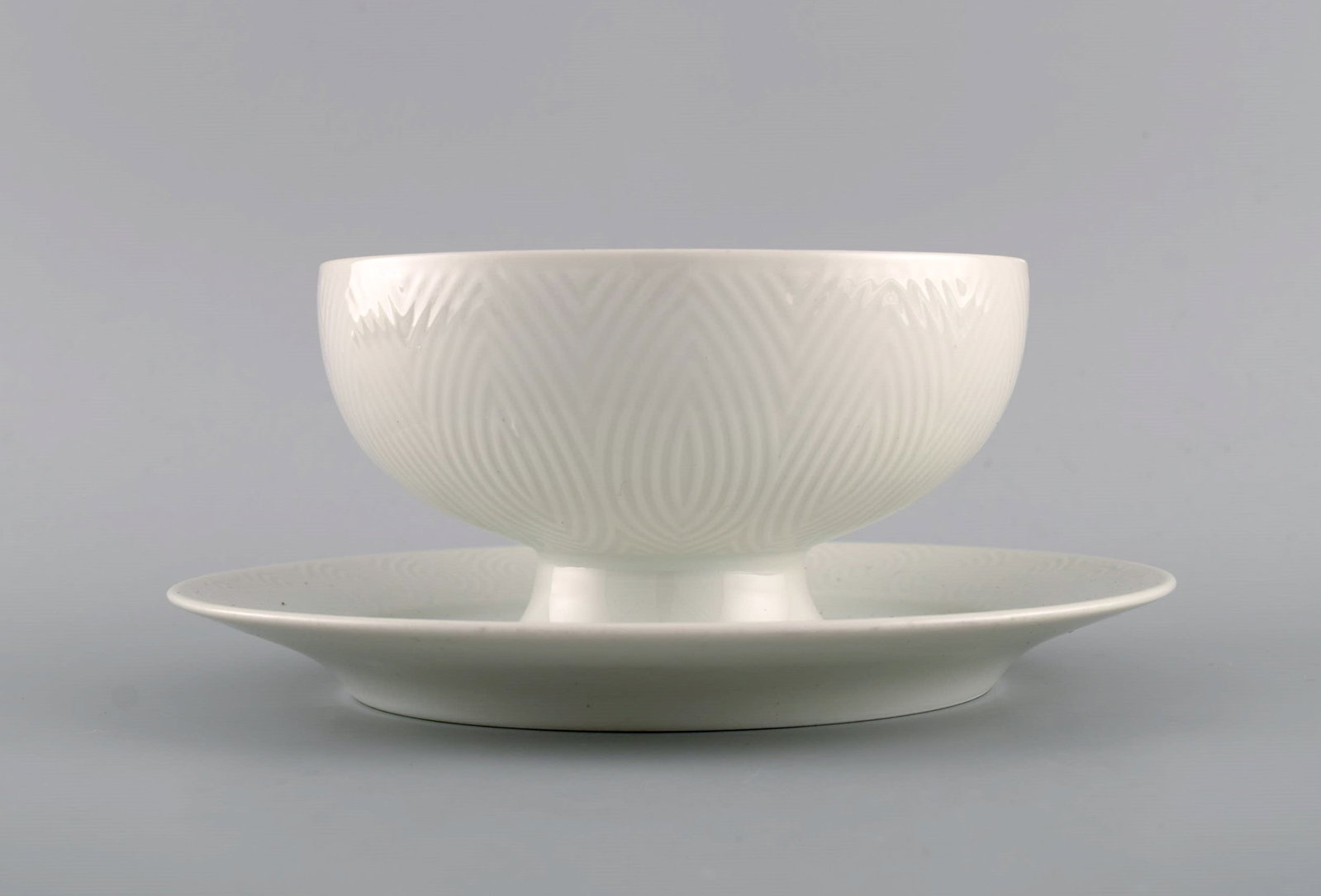 Royal Copenhagen. Salto Service, White. Sauce bowl. 1960s. - 3