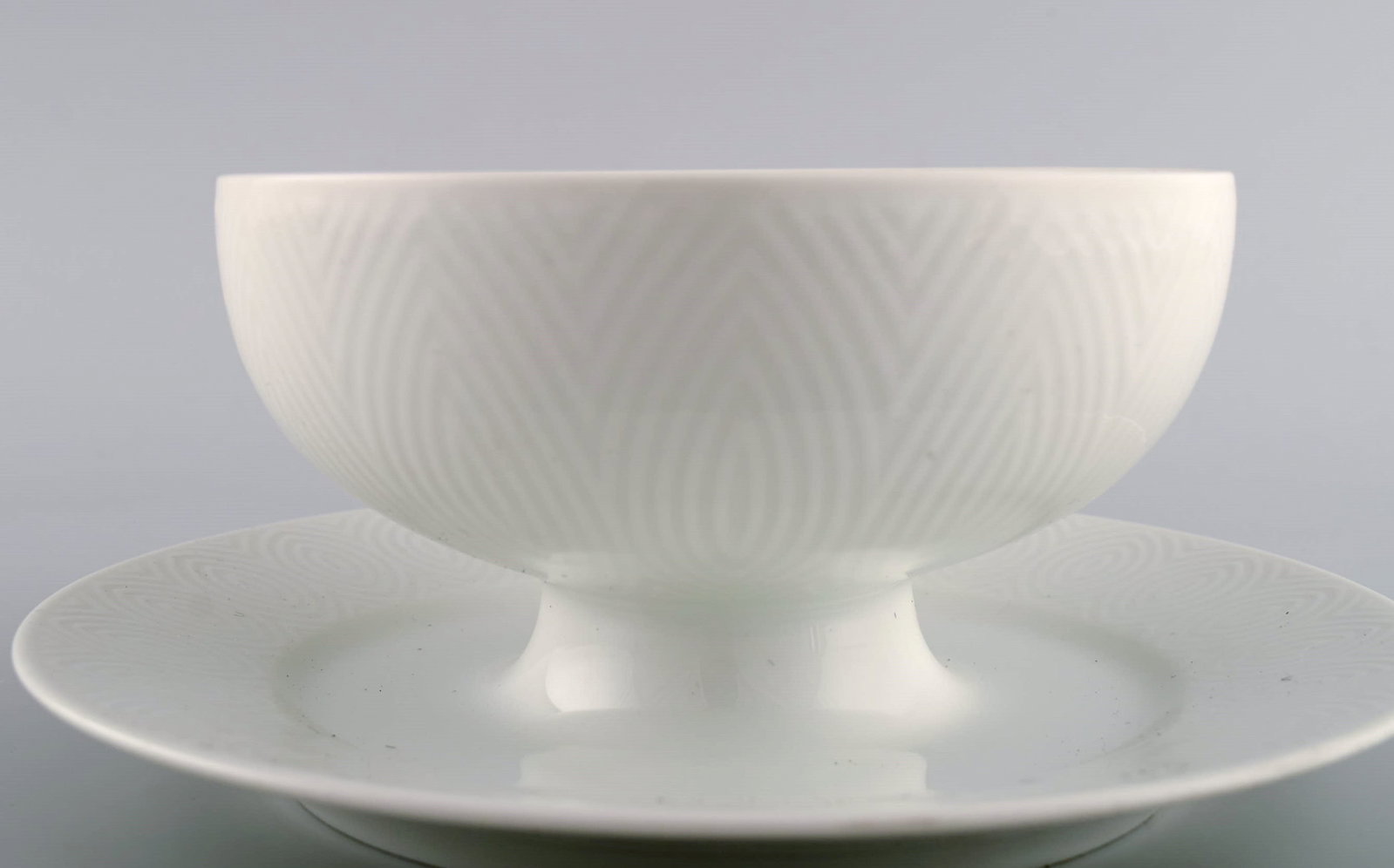 Royal Copenhagen. Salto Service, White. Sauce bowl. 1960s. - 4
