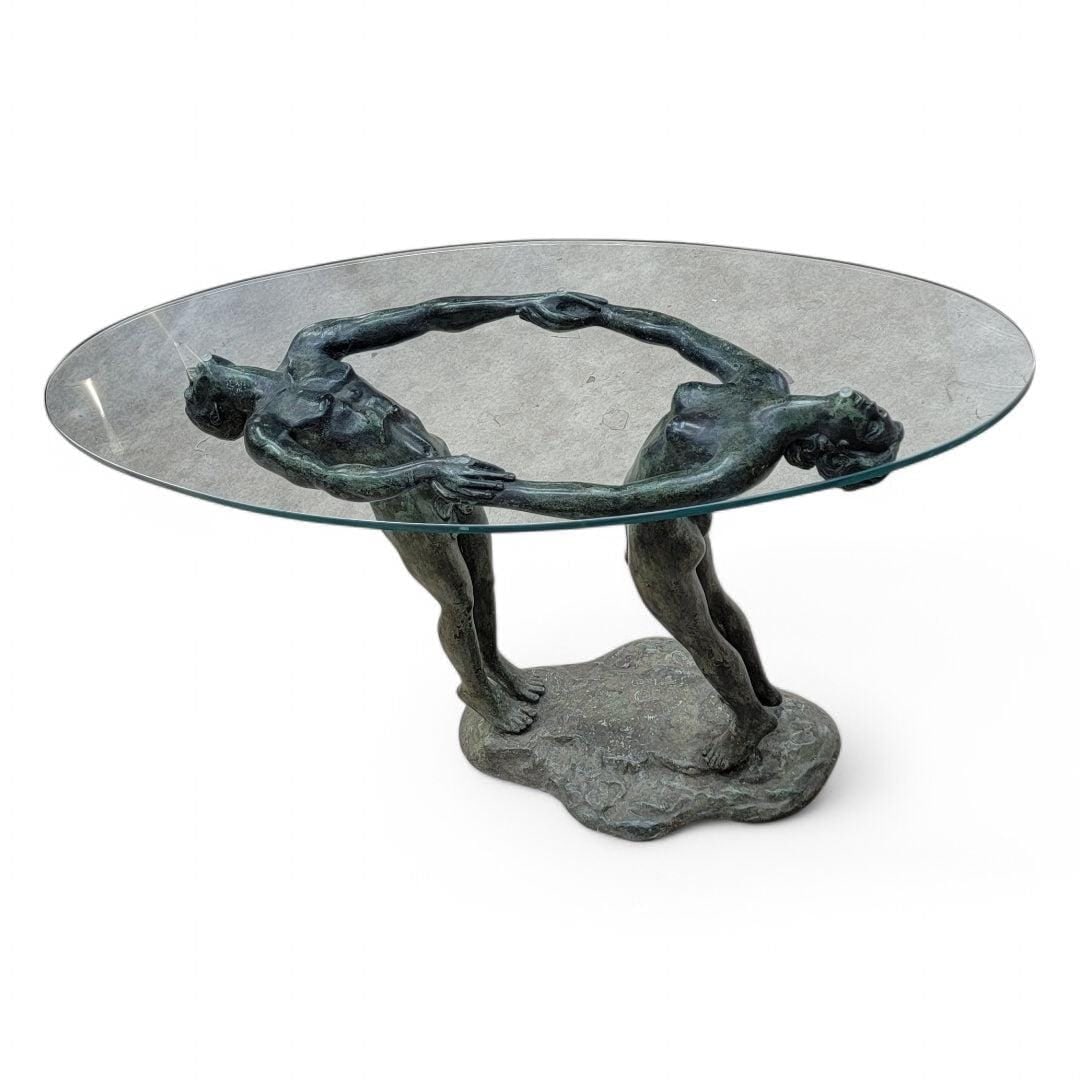 Vintage Art Deco Maude Sherwood Jewett Attributed "Man & Woman" Table - 2