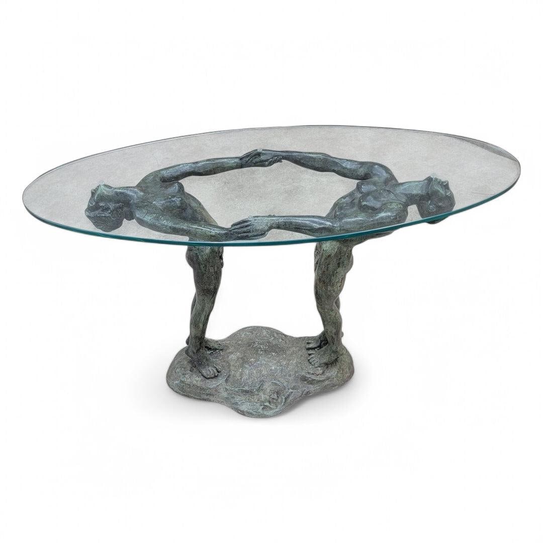 Vintage Art Deco Maude Sherwood Jewett Attributed "Man & Woman" Table - 4
