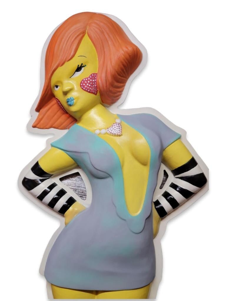 Vintage Mac Cosmetics Fiberglass Urban Art "Fafi" Statue - 6