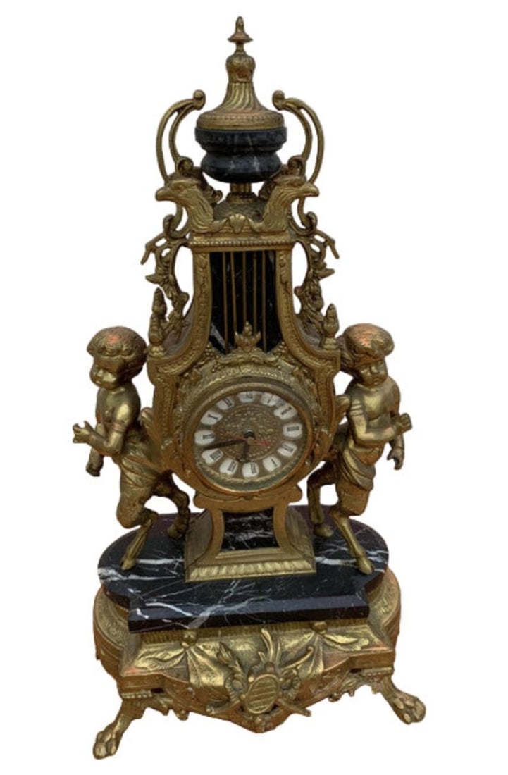 Vintage Imperial Brevettato Ornate Franz Hermle Mantel Clock (1 of 8)