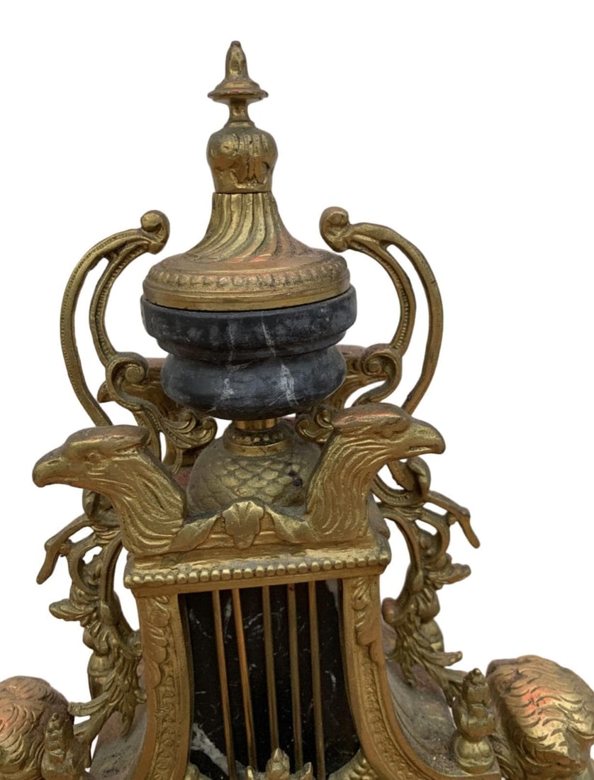 Vintage Imperial Brevettato Ornate Franz Hermle Mantel Clock - 7