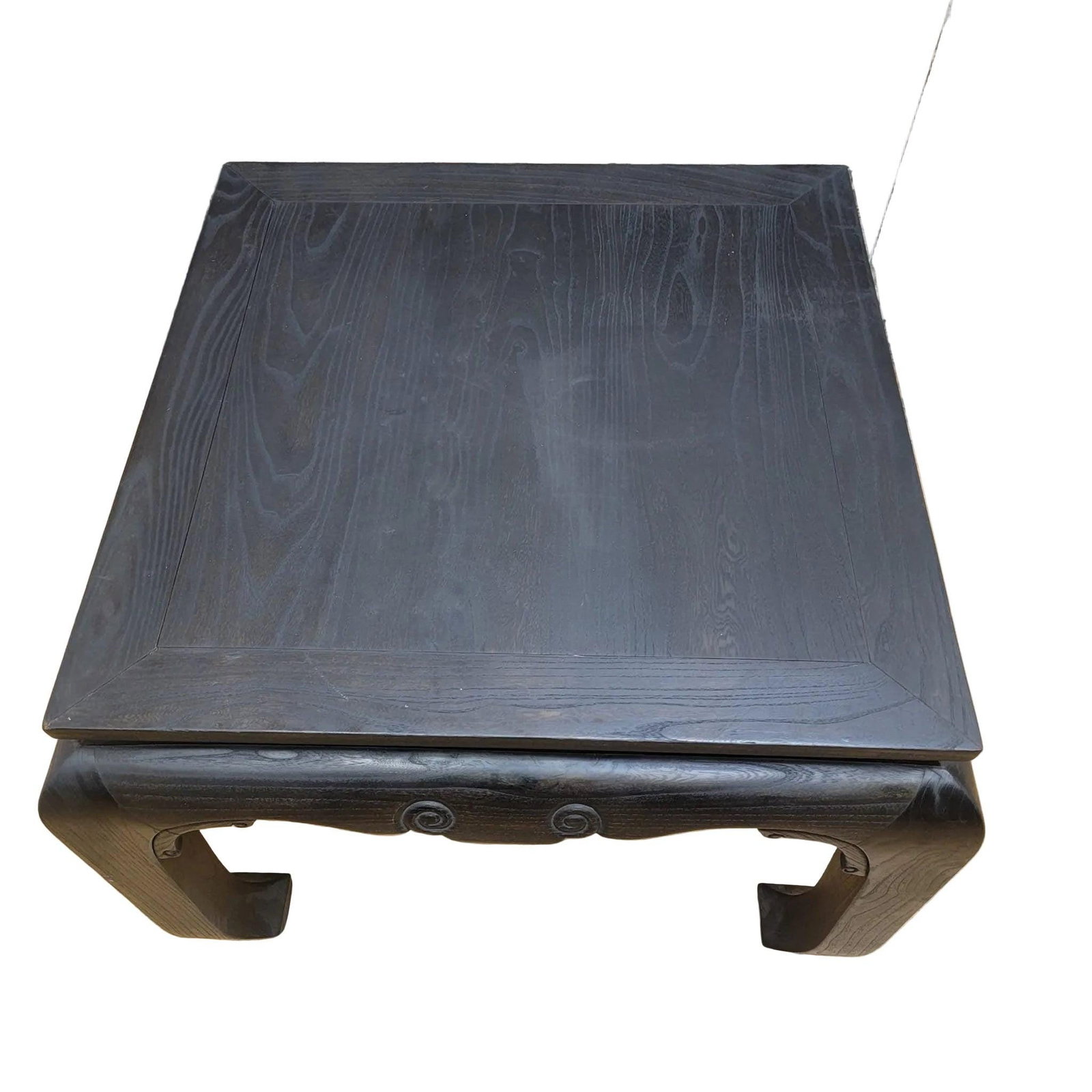 Antique Shanxi Province Black Lacquer Elm Side Table - Pair - 5