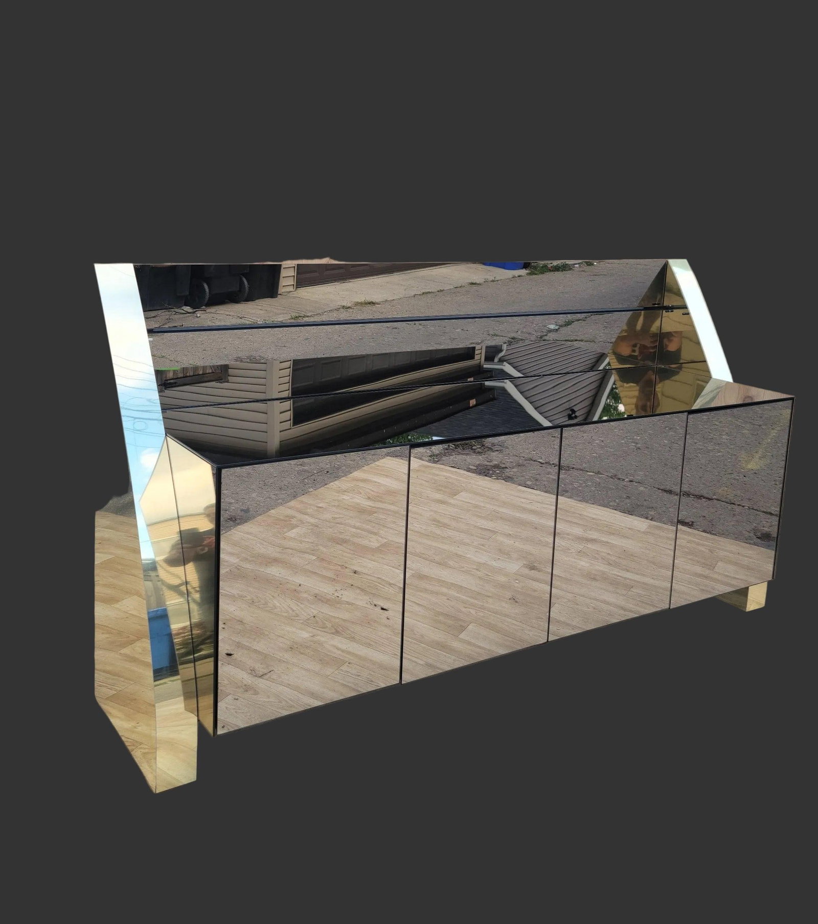 MCM Mirrored Credenza by Ello - 4