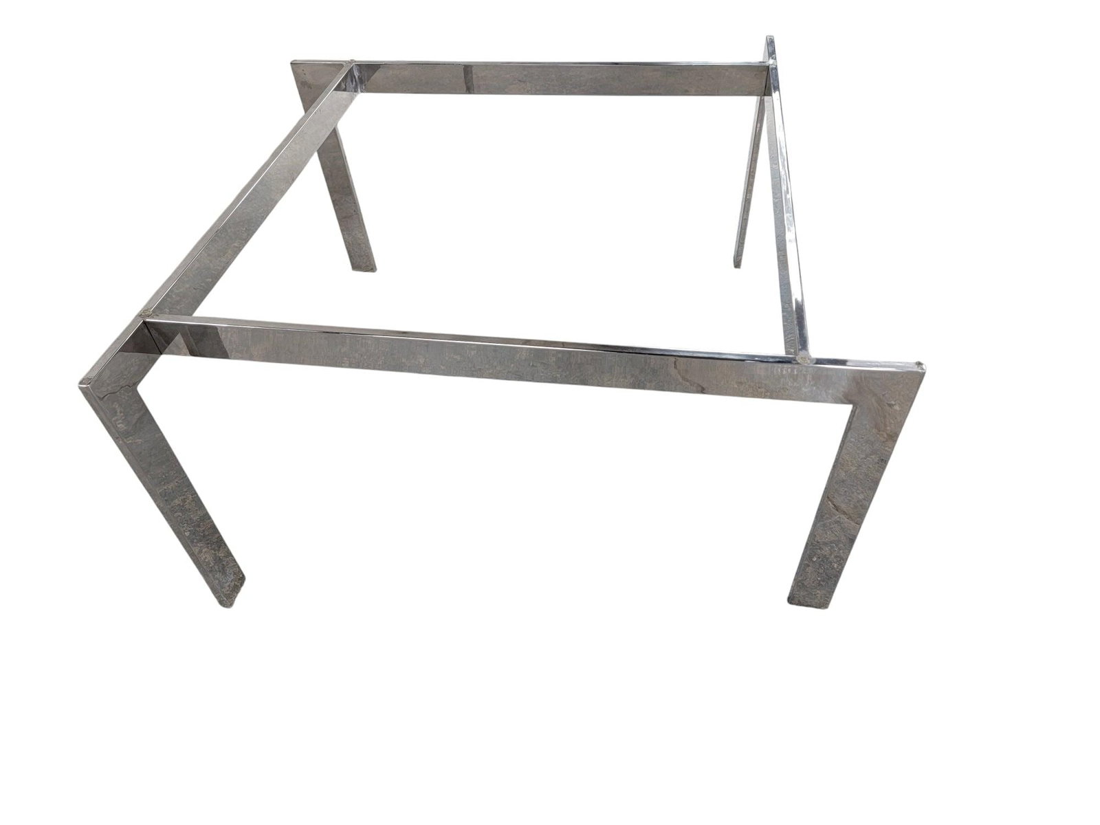 MCM Fritz Hansen Style Beveled Glass Top Coffee Table - 6