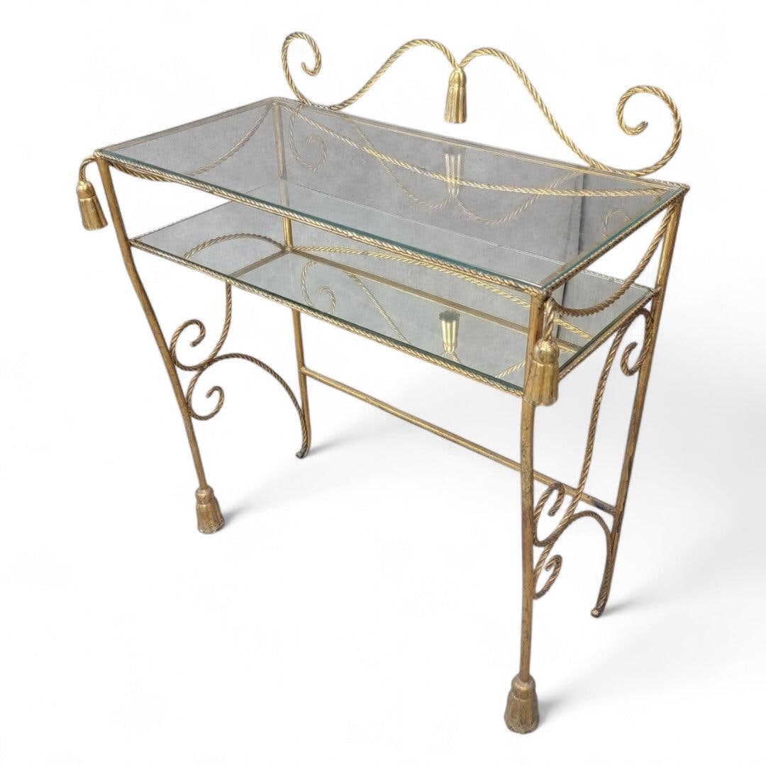 Antique Italian Vanity/Dry-Bar Console Table - 6