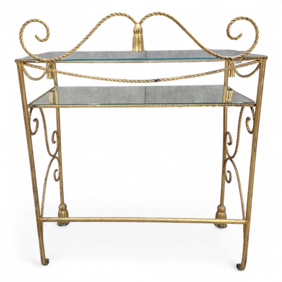 Antique Italian Vanity/Dry-Bar Console Table - 7