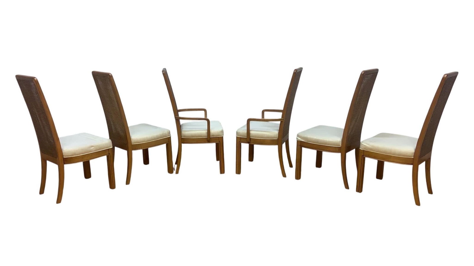 MCM American of Martinsville Cane Dining Chairs - 6 - 3