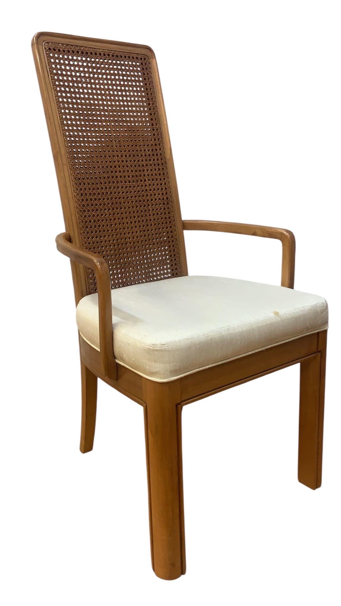 MCM American of Martinsville Cane Dining Chairs - 6 - 5