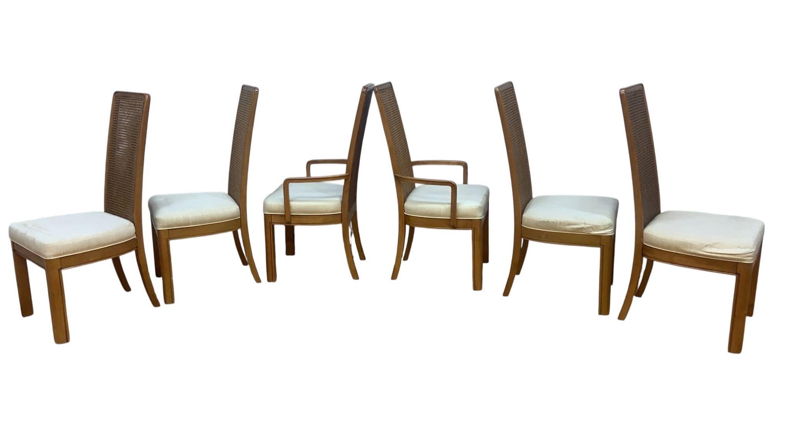 MCM American of Martinsville Cane Dining Chairs - 6 - 6