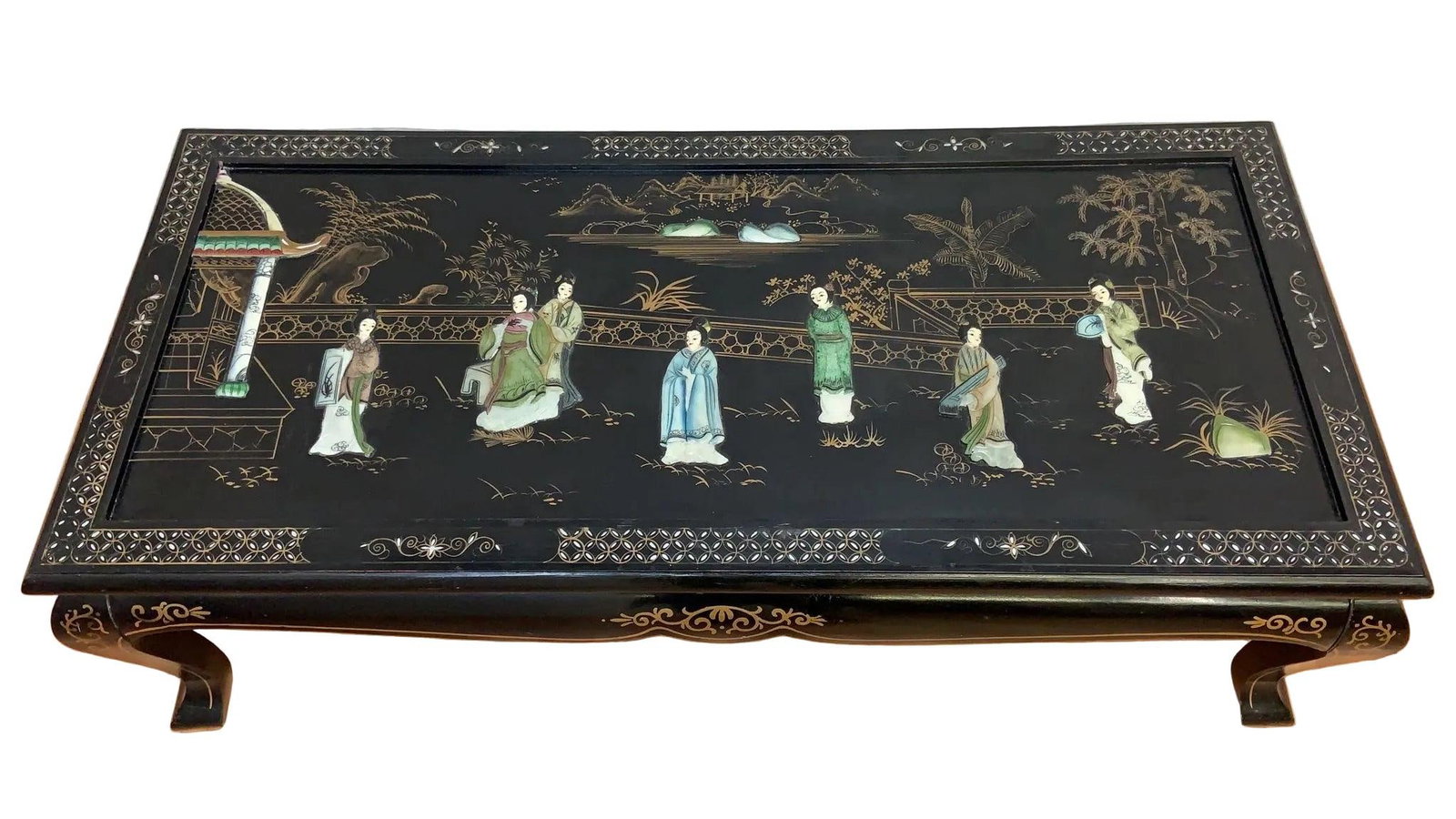 MCM Chinoiserie with Mother Of Pearl Coffee Table - 3