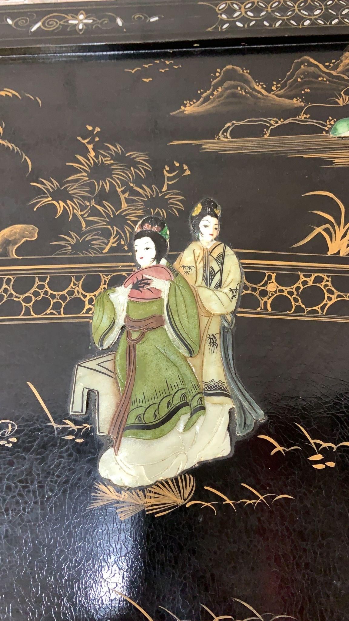 MCM Chinoiserie with Mother Of Pearl Coffee Table - 7