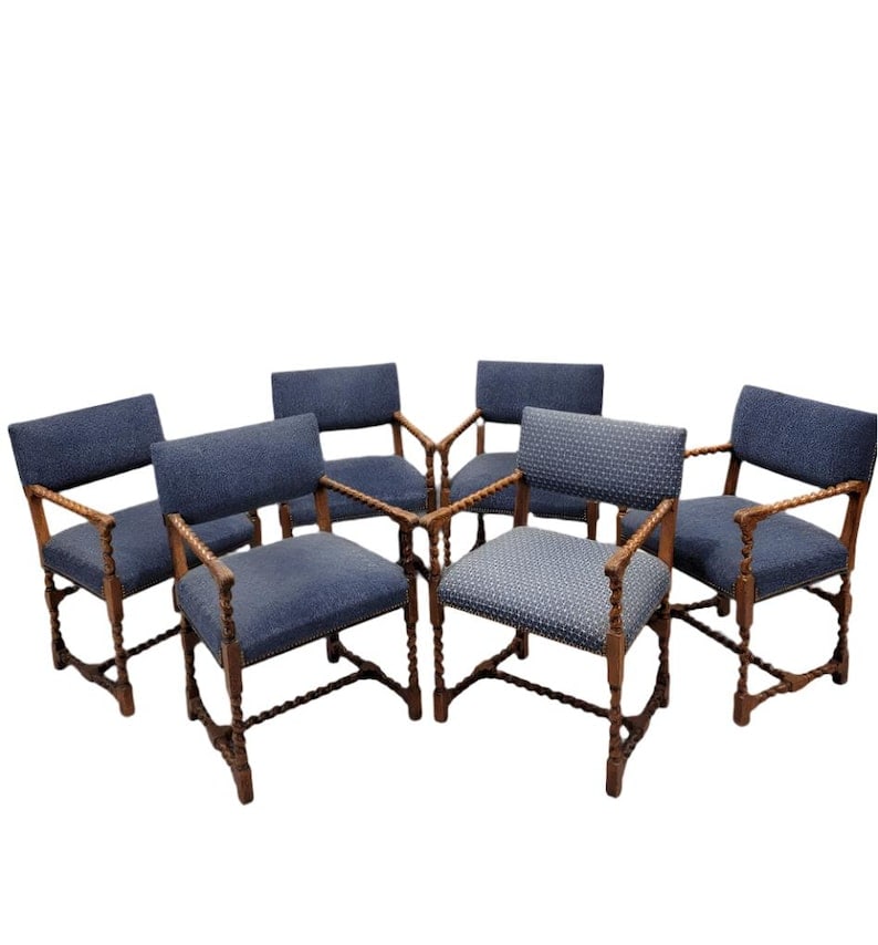 Vintage English Barley Twist Chairs by Baker Furniture - 6 (1 of 8)