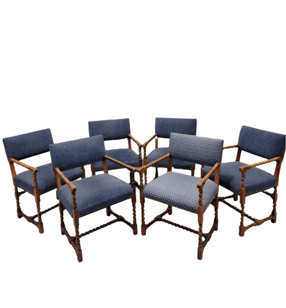 Vintage English Barley Twist Chairs by Baker Furniture - 6 - 2