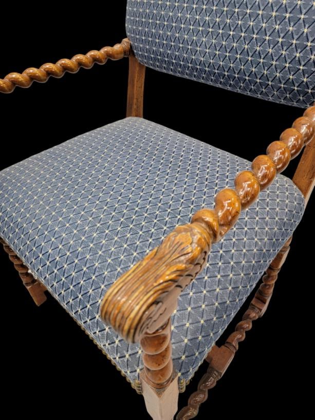 Vintage English Barley Twist Chairs by Baker Furniture - 6 - 7