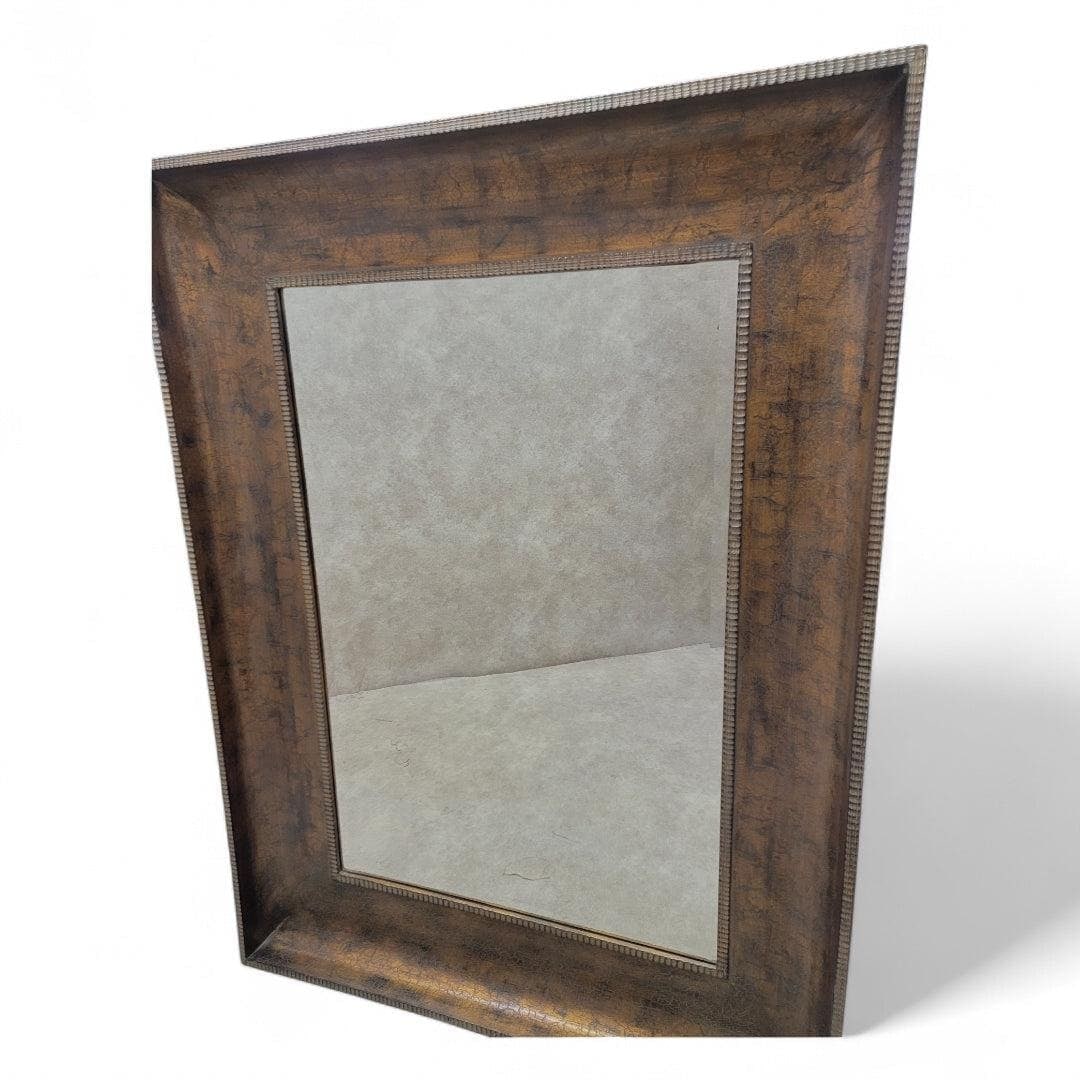 Vintage Oversized Antique Gold Beveled Wall Mirror - 5