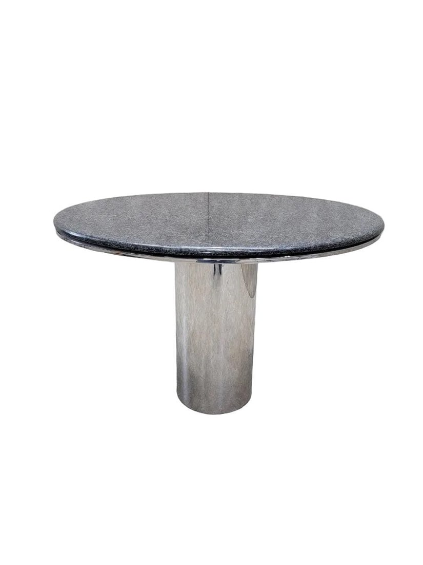 MCM Anello Pedestal Italian Granite Top Table by Brueton - 4