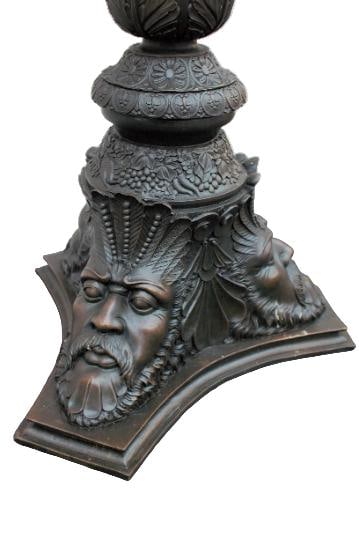 Antique Italian Neoclassical Style Figural Bronze Pedestal - 4