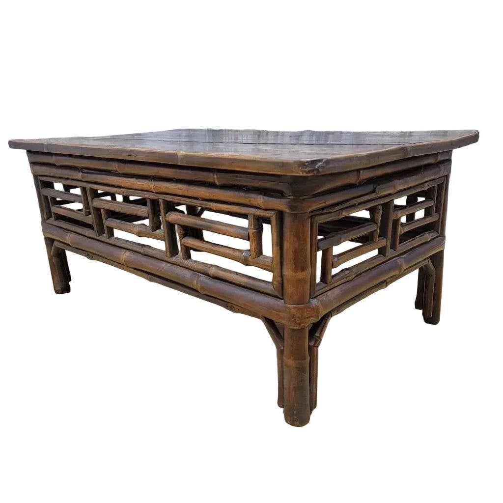 Antique Shanxi Province Elm and Bamboo Table - 4
