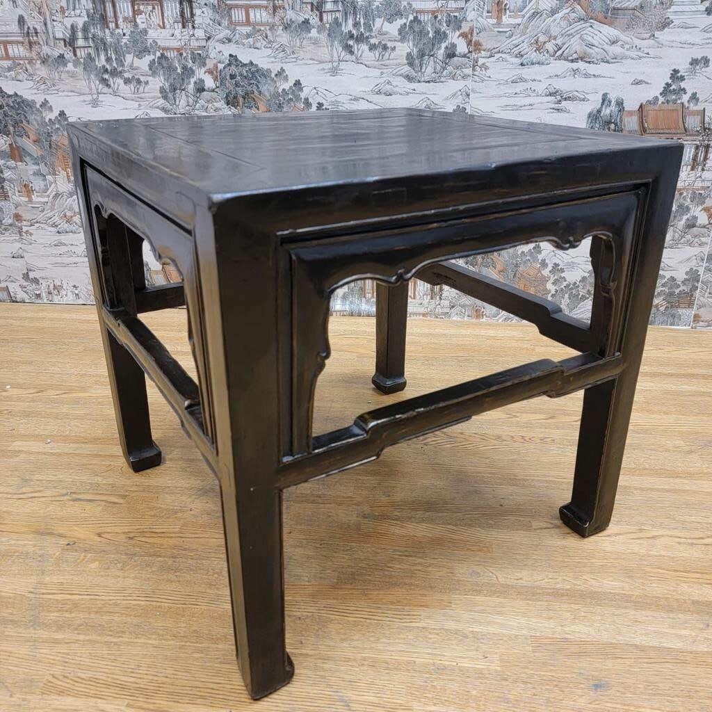 Antique Shanxi Province Elm Side Table with Original Patina - 2