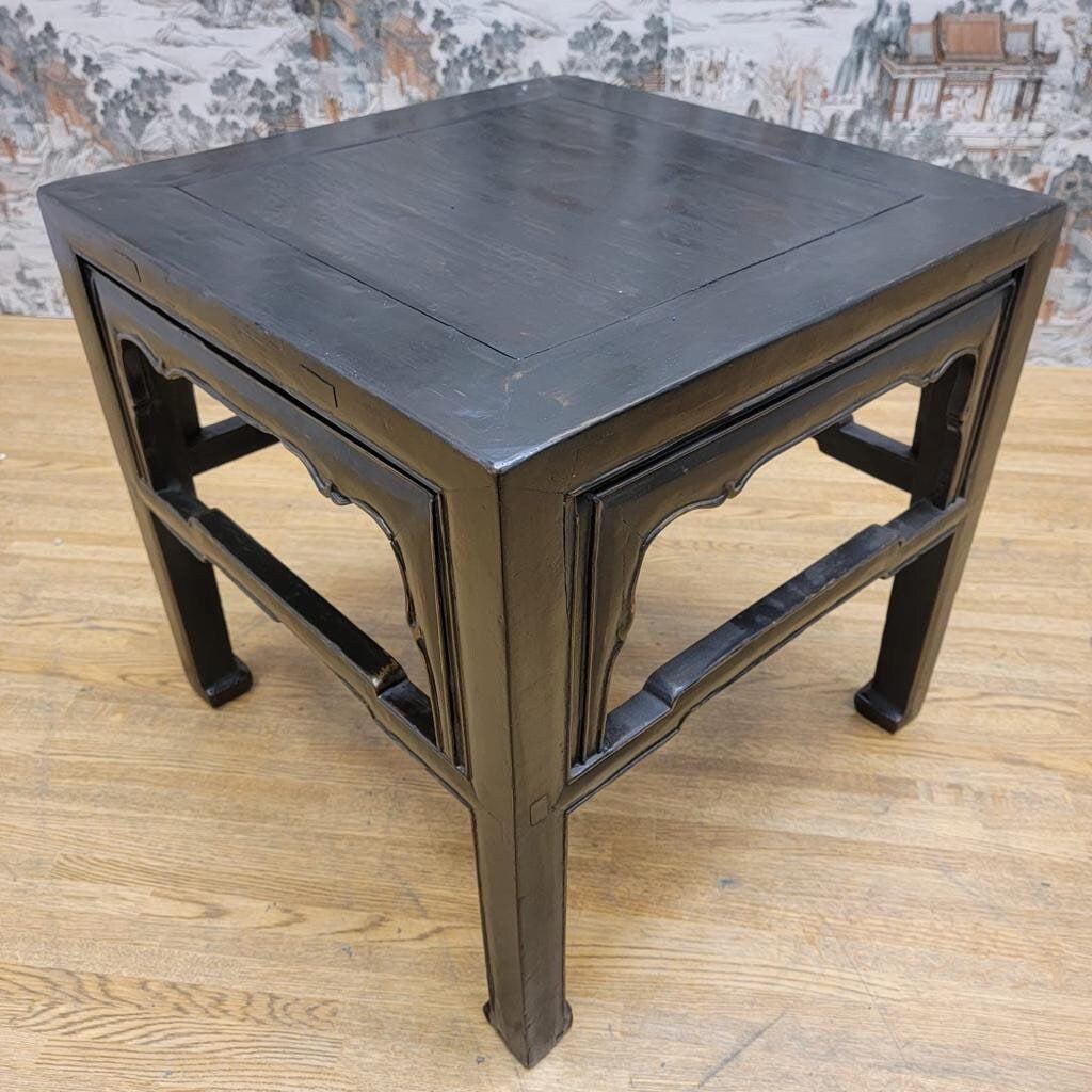 Antique Shanxi Province Elm Side Table with Original Patina - 3