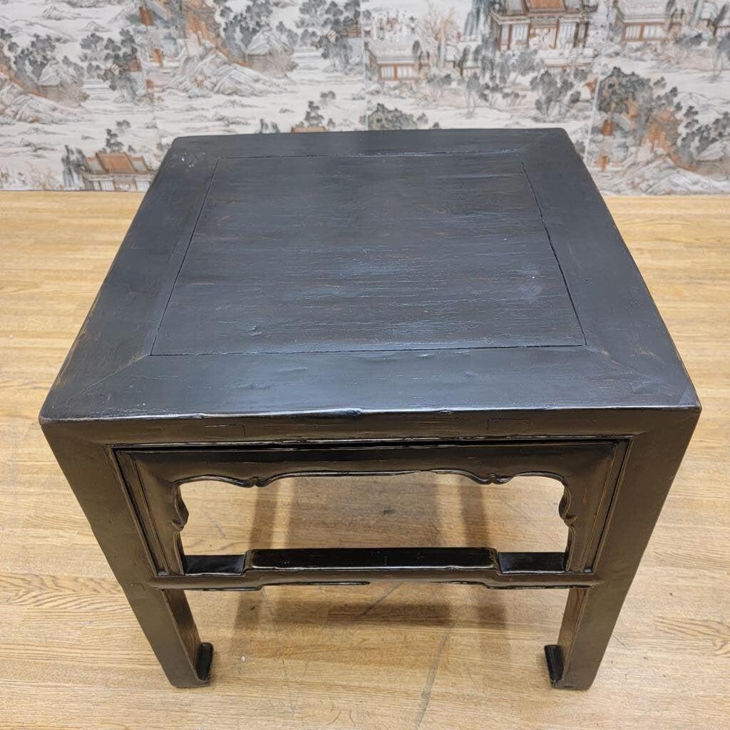 Antique Shanxi Province Elm Side Table with Original Patina - 5