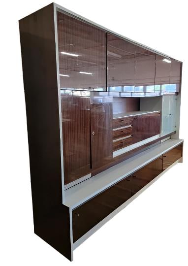 MCM German Lacquered Storage Wall Unit - 3