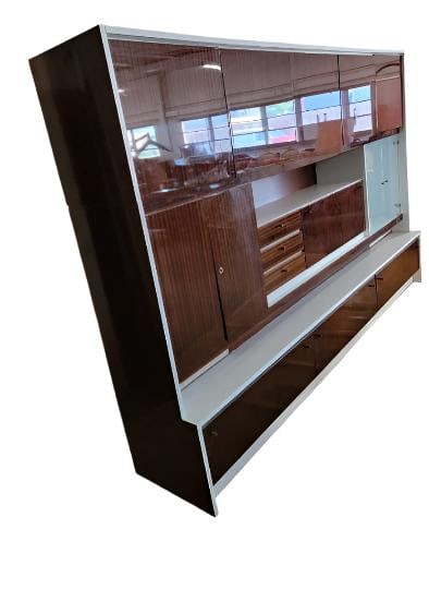 MCM German Lacquered Storage Wall Unit - 4