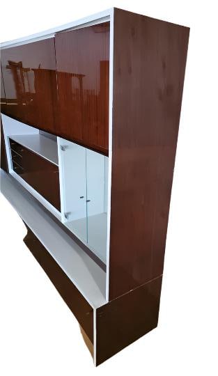 MCM German Lacquered Storage Wall Unit - 5