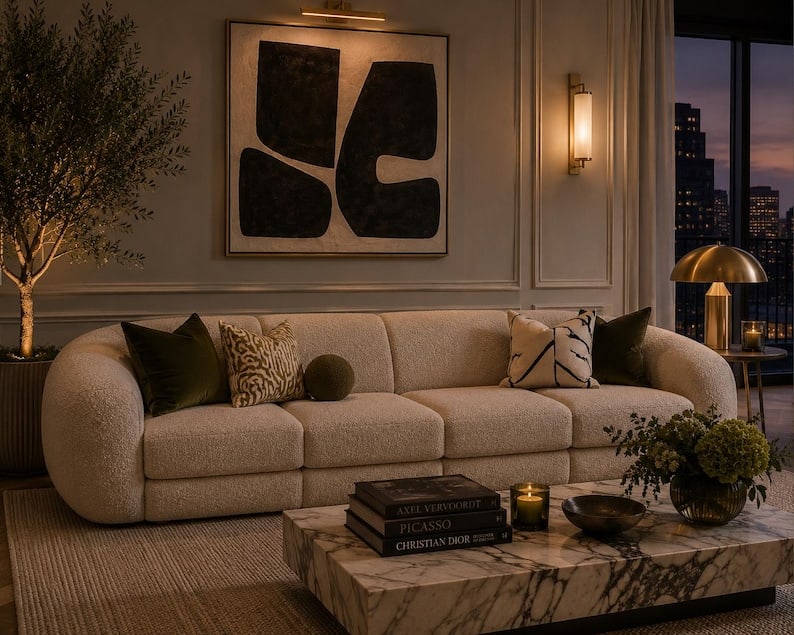 MCM Sofa with Pullout Bed Newly Reupholstered by Karpen (1 of 8)