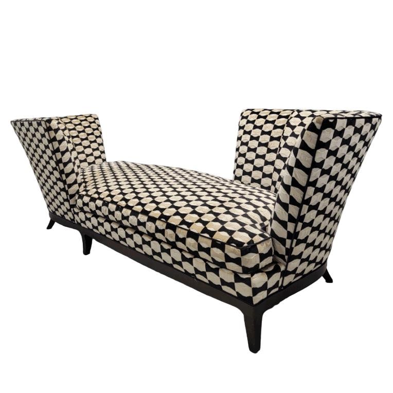 Vintage Geneva Tete-a-Tete Chaise Lounge by Donghia Newly Reupholstered - 6
