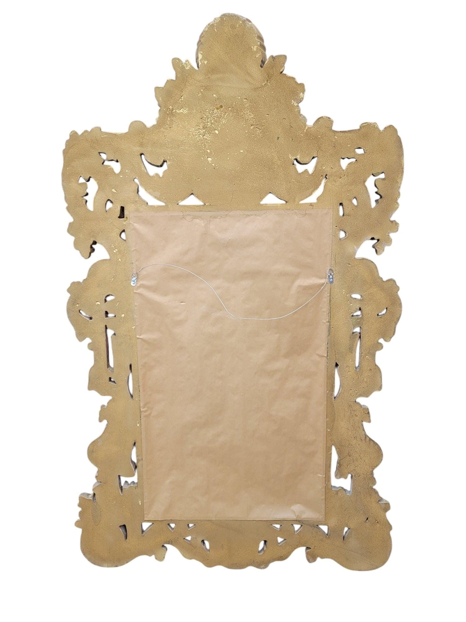 Hollywood Regency Italian Versace Style Figural Wall Mirror - 7