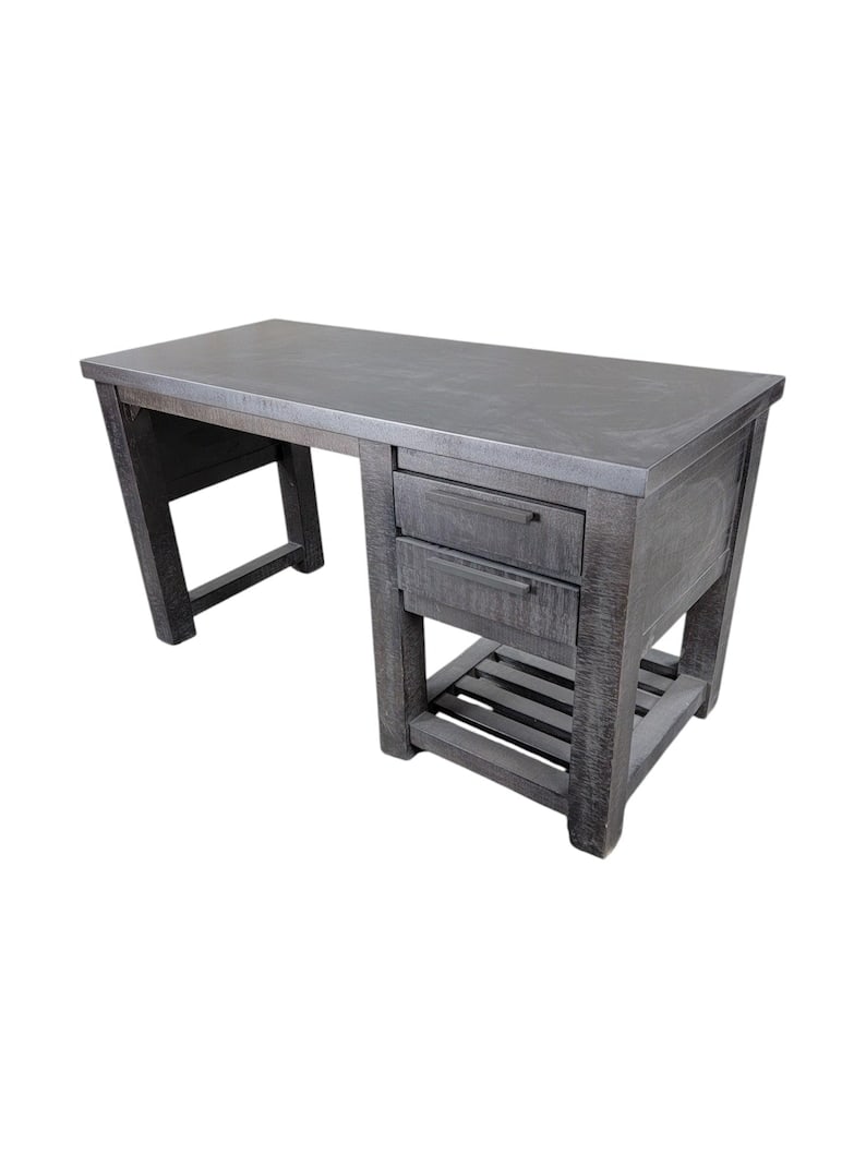 Restoration Hardware Vaughn Metal Reclaimed Storage Writing Desk (1 of 8)
