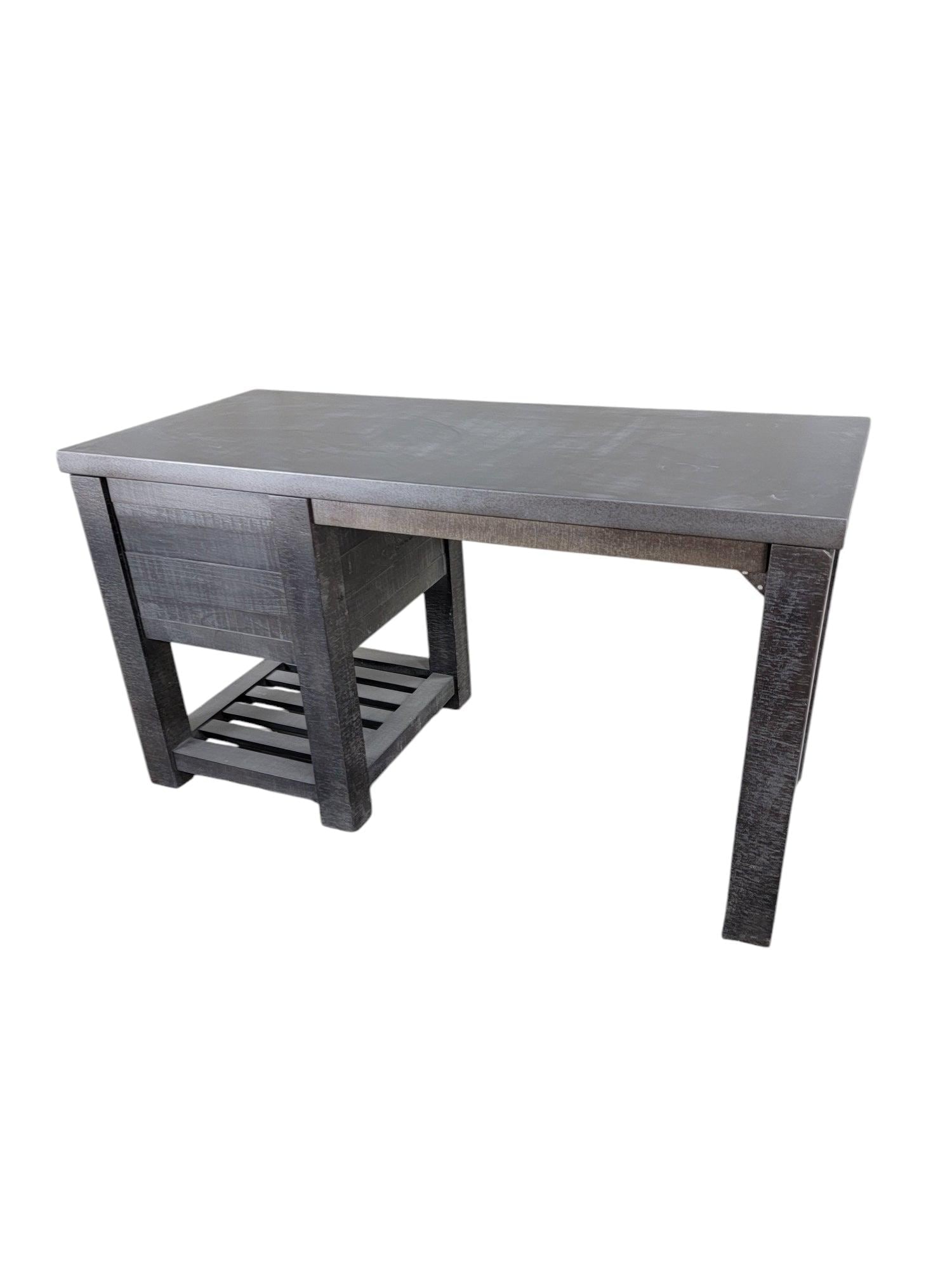 Restoration Hardware Vaughn Metal Reclaimed Storage Writing Desk - 3