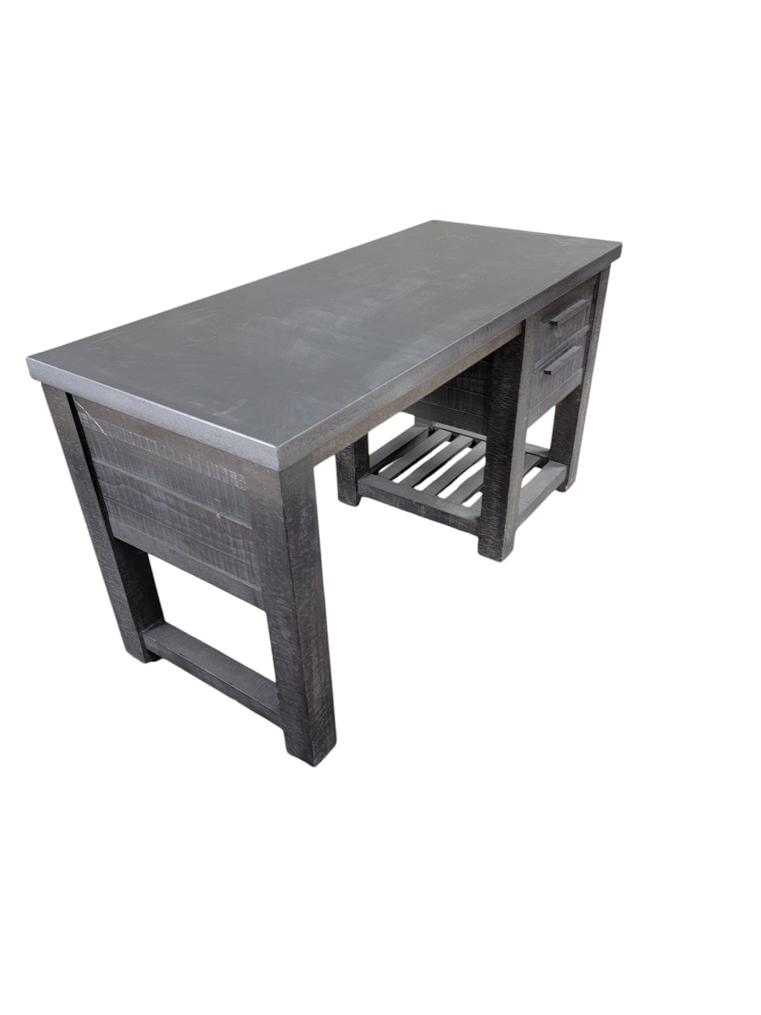 Restoration Hardware Vaughn Metal Reclaimed Storage Writing Desk - 8