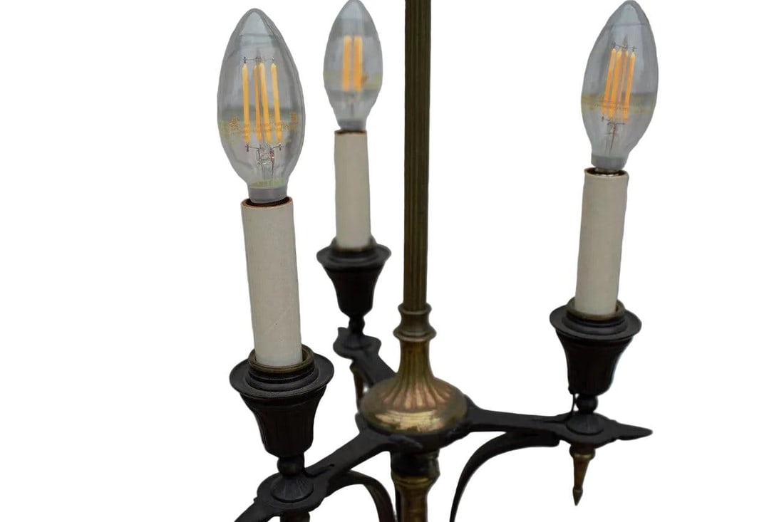Antique Empire Revival Candelabra Table Lamps - Pair - 8