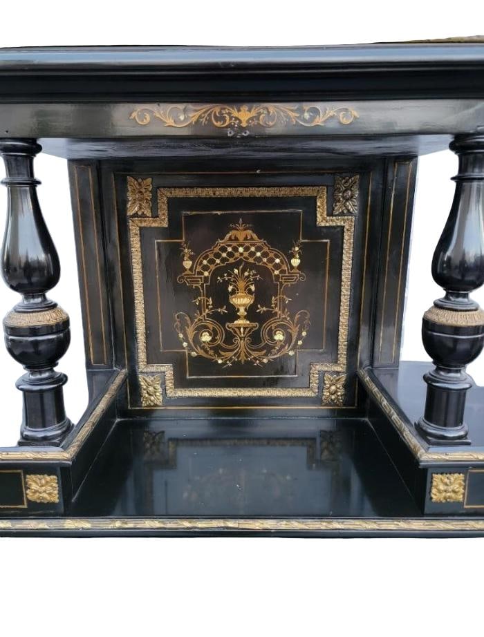 Vintage French Napoleon III Style Bonheur Du Jour Writing Desk - 7