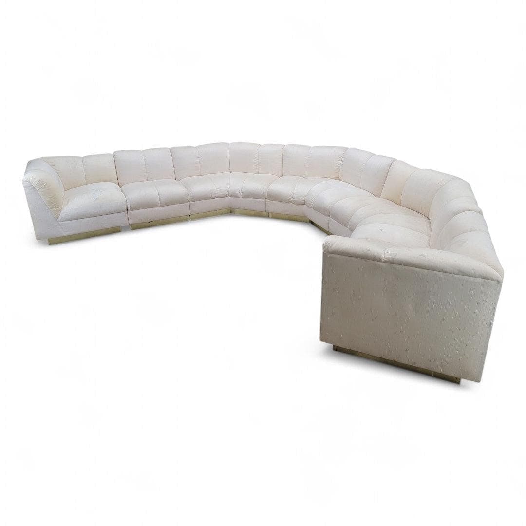 Vintage Modern 6 Piece Sectional Sofa for Reupholstery - 4