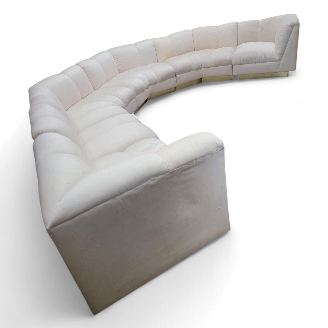 Vintage Modern 6 Piece Sectional Sofa for Reupholstery - 6