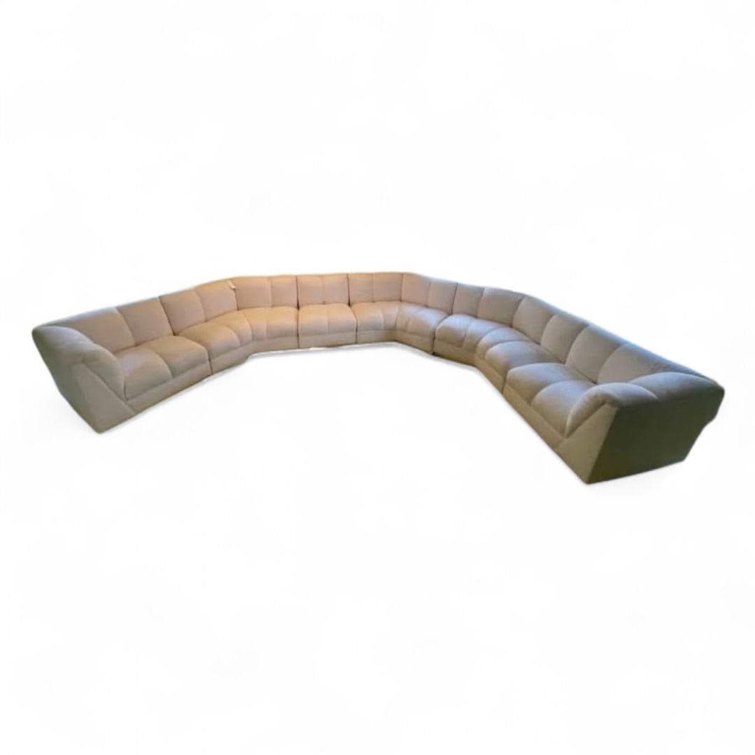 Vintage Modern 6 Piece Sectional Sofa for Reupholstery - 7