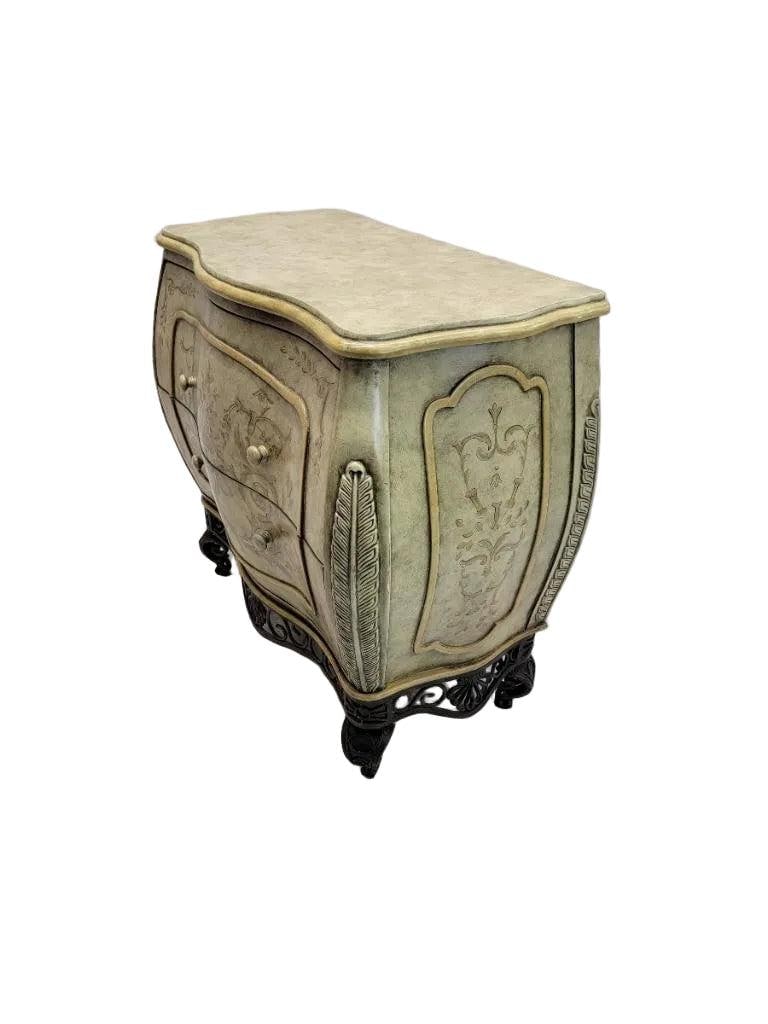 Vintage Italian Venetian Style Bombe Chest by Collezione Europa - 7