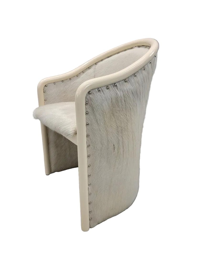 Vintage Italian Barrel Back Occasional Chair by Tonon Newly Reupholstered - 6