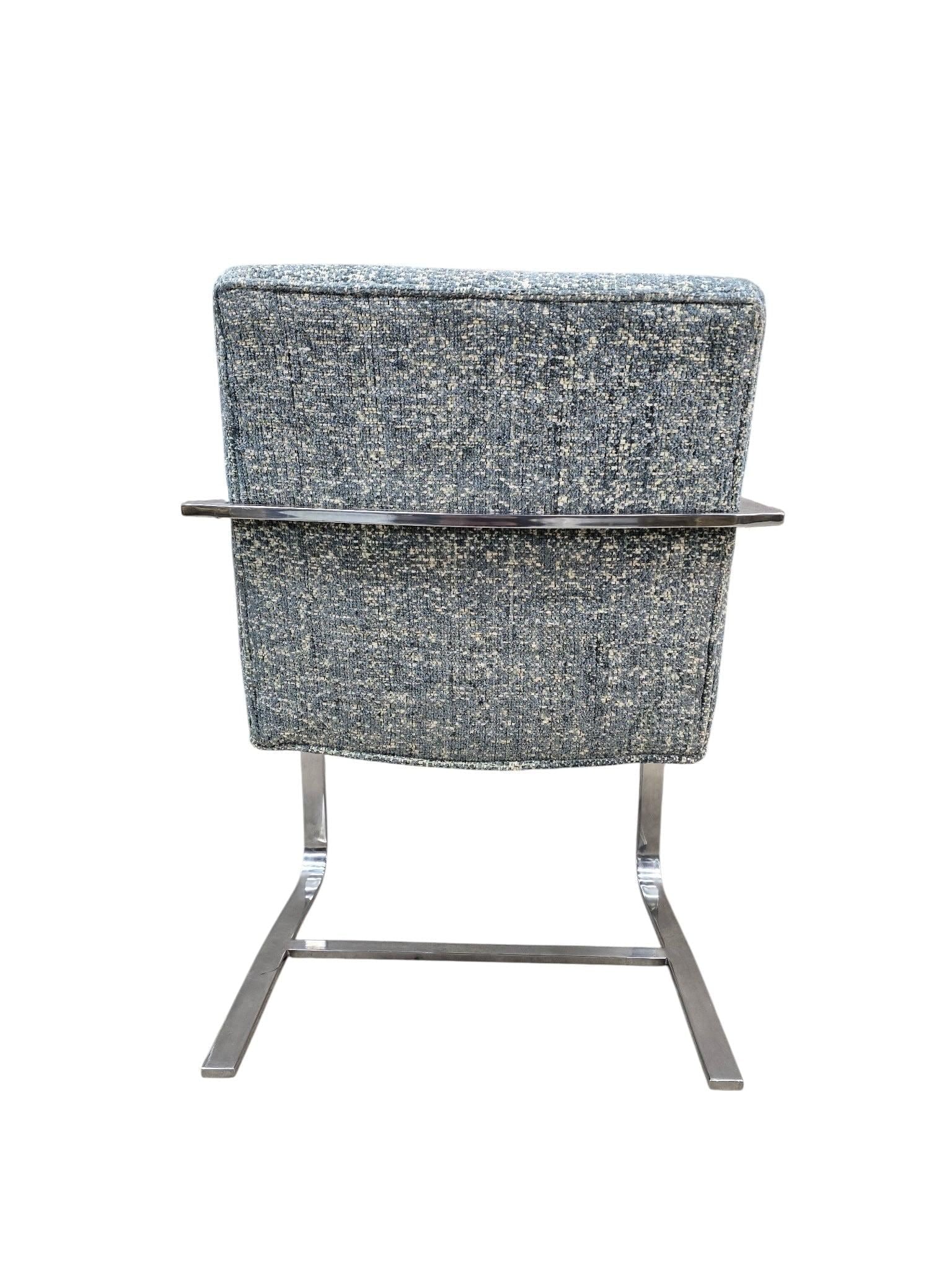 MCM Milo Baughman Chrome Chair and Ottoman - 5